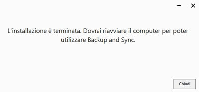 esegui il riavvio